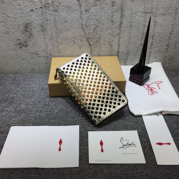 2016-17AW クリスチャン ルブタン コピー Christian Louboutin プラティーヌ ジップ式長財布